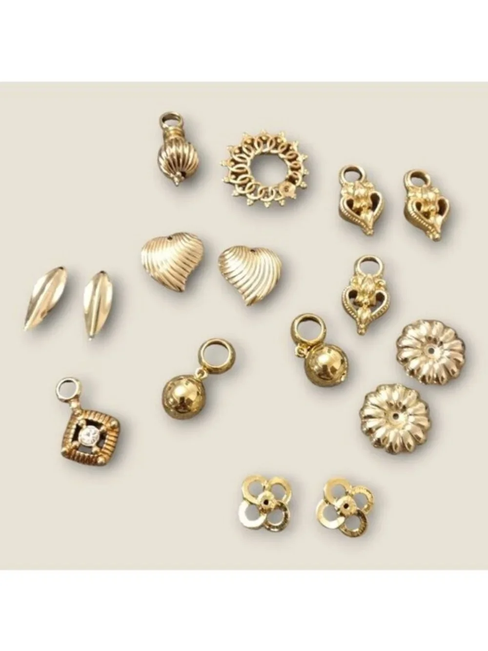Bulk Lot of Gold Tone Charms
